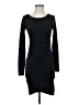 Leith Solid Black Casual Dress Size S - photo 1