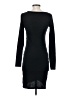 Leith Solid Black Casual Dress Size S - photo 2