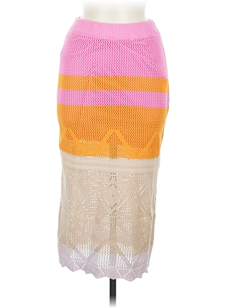 Pre-owned Willow & Wind Casual Skirt In Yellow