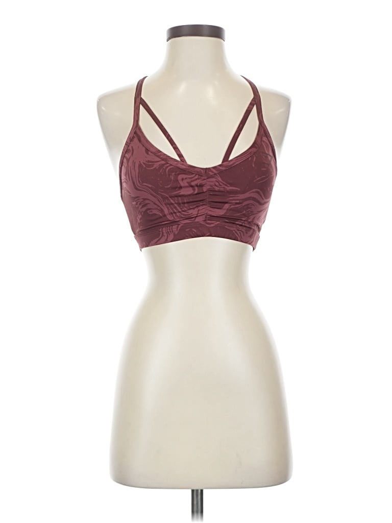 Pre-owned Gymshark Sports Bra In Burgundy