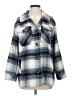 Kensie 100% Polyester Plaid Blue Jacket Size S - photo 1