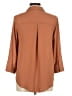 Pretty Good 100% Polyester Brown 3/4 Sleeve Blouse Size M - photo 2