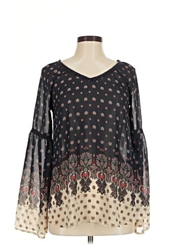 Blu Pepper Long Sleeve Blouse (view 1)