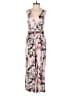 Tracy Reese 100% Rayon Floral Pink Jumpsuit Size 4 - photo 1