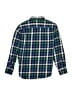 Crewcuts 100% Cotton Plaid Green Long Sleeve Button-Down Shirt Size 12 - photo 2