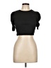 Unbranded 100% Polyester Black Short Sleeve Top Size L - photo 1