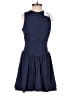 Assorted Brands Solid Blue Casual Dress Size S - photo 2
