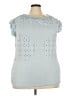 Acting Pro Blue Sleeveless Blouse Size 2X - photo 1