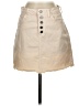 Just Black Solid Tan Casual Skirt Size S - photo 1