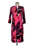 Chico's Print Burgundy Cocktail Dress Size Sm (0) - photo 1