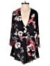 Olivaceous 100% Polyester Floral Black Romper Size S - photo 1