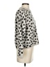 Madewell Polka Dots Silver Wool Pullover Sweater Size XS - photo 4