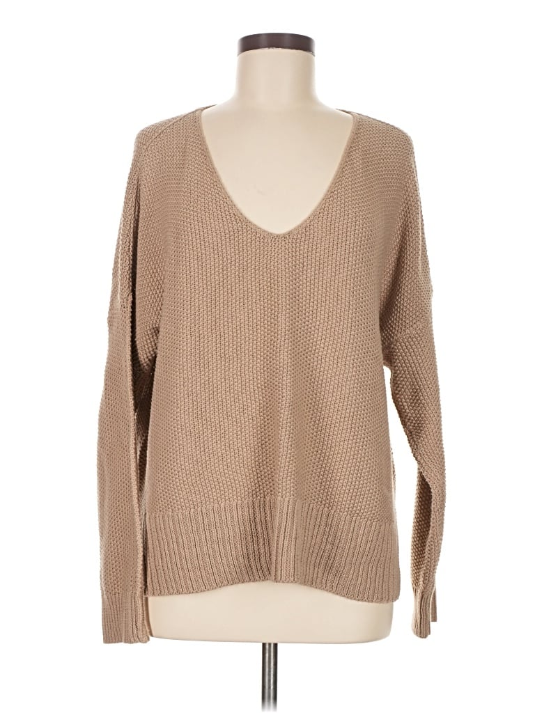 Pre-owned Lucky Brand Pullover Sweater In Brown