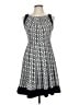Eva Franco 100% Polyester Argyle Black Casual Dress Size 6 - photo 1