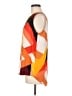 Vince Camuto 100% Polyester Color Block Orange Sleeveless Blouse Size M - photo 5