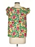 Shein 100% Polyester Green Short Sleeve Blouse Size L - photo 2