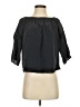 Ecru Black Blue 3/4 Sleeve Blouse Size XS - photo 1