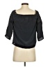 Ecru Black Blue 3/4 Sleeve Blouse Size XS - photo 2