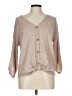 No Boundaries 100% Recycled Polyester Tan Cardigan Size L - photo 1