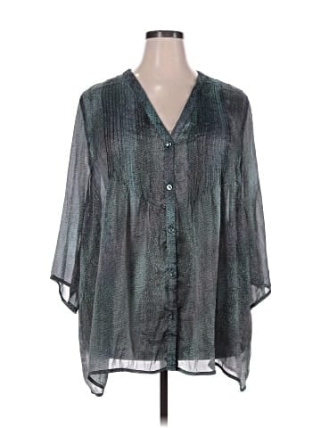 Maggie Barnes for Catherines 3/4 Sleeve Blouse (view 1)