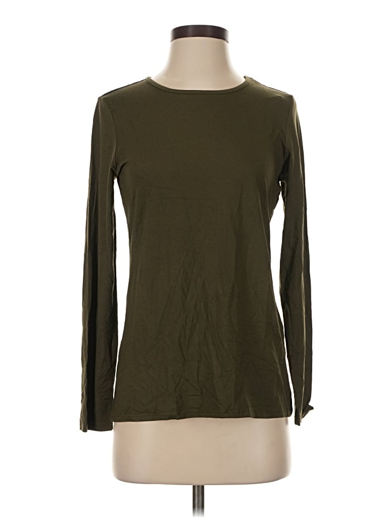 Chico's Long Sleeve T-shirt In Green