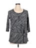 Faded Glory Gray 3/4 Sleeve Top Size 1X - photo 1