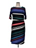 Jones Studio Stripes Black Casual Dress Size XL (estimated) - photo 1