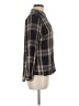 Krazy Kat 100% Rayon Plaid Black Long Sleeve Button-Down Shirt Size M (petite) - photo 4
