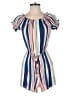 Kingston Grey 100% Rayon Stripes Blue Romper Size M - photo 1