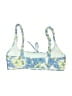 Unbranded Floral Blue Swimsuit Top Size XS - photo 2