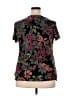 Choices Black Short Sleeve Blouse Size 1X - photo 2