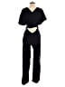 DIARRABLU Solid Black Jumpsuit Size M - photo 2