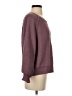 Umgee Solid Purple Pullover Sweater Size S - photo 4