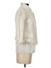 Milly 100% Cotton Ivory Faux Fur Jacket Size 2 - photo 4