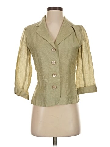 Kasper 3/4 Sleeve Button-Down Shirt (view 1)