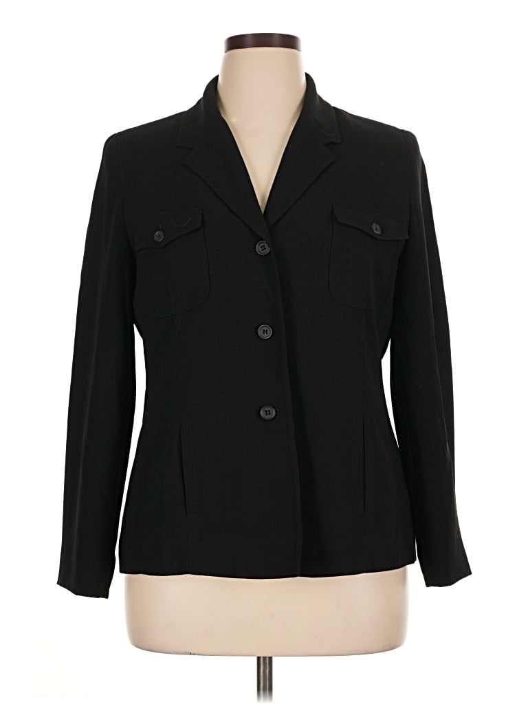 Pre-owned Laura Scott Blazer Jacket In Black