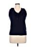 Chaps Blue Sleeveless Top Size 1X - photo 1