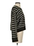 T Tahari Stripes Green Black Pullover Sweater Size S - photo 4