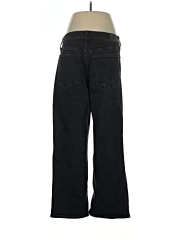 Madewell The Perfect Vintage Wide-Leg Jean in Black Rinse Wash (view 2)