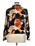 Unbranded 100% Polyester Floral Orange Black Long Sleeve Blouse Size XL - photo 2