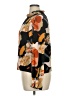 Unbranded 100% Polyester Floral Orange Black Long Sleeve Blouse Size XL - photo 5