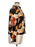 Unbranded 100% Polyester Floral Orange Black Long Sleeve Blouse Size XL - photo 4