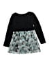 Justice 100% Polyester Stars Black Dress Size 8 - photo 2