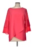 AGB Pink 3/4 Sleeve Blouse Size L - photo 1