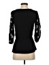 Deletta 100% Rayon Black 3/4 Sleeve Blouse Size XS - photo 2