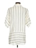 Athleta Stripes Ivory Short Sleeve Blouse Size XS - photo 2