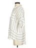 Athleta Stripes Ivory Short Sleeve Blouse Size XS - photo 5