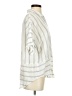 Athleta Stripes Ivory Short Sleeve Blouse Size XS - photo 4