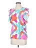 Britt Ryan 100% Silk Pink Short Sleeve Silk Top Size XS - photo 1