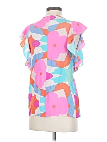 Britt Ryan Short Sleeve Silk Top (view 2)